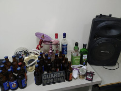 Festa clandestina de despedida é encerrada pela Guarda Municipal