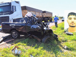 Acidente entre carreta e Saveiro mata jovem de 22 anos na BR-376