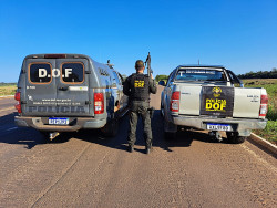 DOF recupera veículo roubado onde família foi mantida refém em meio a mata