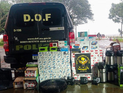 Policias apreende mais de 130 mil reais em mercadorias contrabandeadas