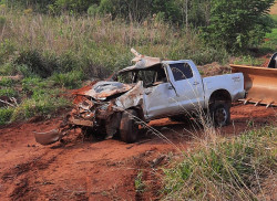 Traficante bate Hilux roubada com 1,3 toneladas de maconha