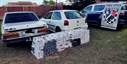 Polícia apreende veículos com contrabando de cigarros na região de Casa Verde