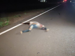 Homem tem cabeça esmagada após acidente na noite de terça-feira