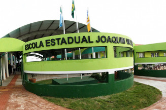 Escola Estadual Joaquim Vaz de Oliveira, no distrito de Indápolis (Chico Ribeiro)