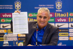 Tite convoca os 26 jogadores brasileiros para a Copa do Mundo