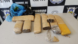 Mais de 3 quilos de maconha são apreendidos pela GMD em sacola
