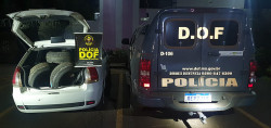 DOF prende homem com carro carregado de pneu e com mandado em aberto