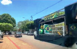 Polícia apreende trio elétrico que “convocava” povo para ato no quartel