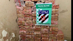 PM apreende caminhonete com 635 kg de maconha no 'corredor do tráfico'