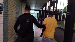 Acusado de furto foi preso em Dourados (Foto: Adilson Domingos)