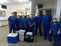 Foram captados rins, fígado e córneas que podem beneficiar até cinco pessoas (Foto: Assecom)