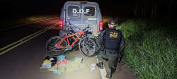 Polícia apreendeu maconha, skunk e haxixe em duas bicicletas (Foto: Assessoria DOF)