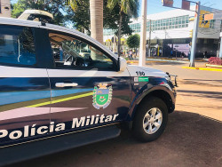 Viatura de Polícia Militar de Dourados (Foto: Reprodução)
