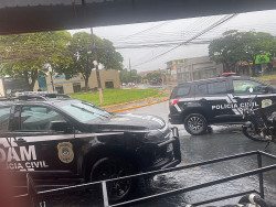 Operação na manhã de hoje em Dourados (Foto: Divulgação)