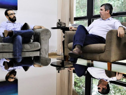 O presidente da Associação, André Dobashi, esteve com o governador Eduardo Riedel (Foto: Assessoria)