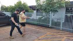 Golpista preso pelo SIG em Dourados (Foto: Adilson Domingos)