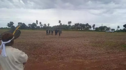 Eles foram presos durante reintegração de posse na Fazenda Do Inho, em Rio Brilhante (Foto: Reprodução)