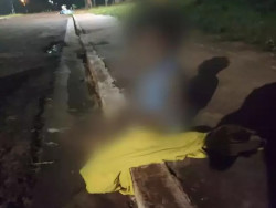 Imagem registrada por populares em Angélica (Foto: Reprodução)