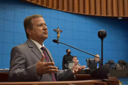 Deputado durante sessão (Foto: Reprodução)