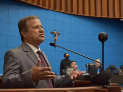 Deputado durante sessão (Foto: Reprodução)
