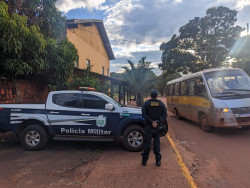Polícia realiza rondas nas escolas (Foto: Divulgação)