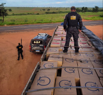 Apreensão milionária realizada pelo DOF (Foto: Assessoria DOF)