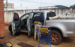 Maconha encontrada em S10 na Avenida Guaicurus pesou 1,5 tonelada
