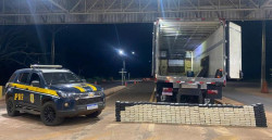 O preso, a droga e o veículo foram encaminhados à Polícia Civil em Terenos (Foto: Assessoria)