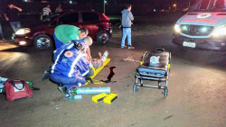 Ciclista atropelado morreu quando tentava atravessar trecho em Dourados (Foto: Adilson Domingos)