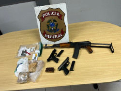 Operação apreende droga e armas (Foto: Divulgação)