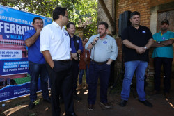 Laudir participa de visita técnica da ferrovia Malha Oeste em Itahum