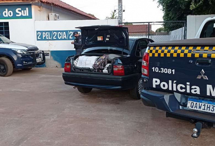 O condutor e as mercadorias foram encaminhados a Delegacia de Polícia Federal em Três Lagoas. Imagem (Divulgação)