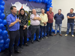 O presidente reeleito do MDB agradeceu a presença de todos (Foto: Assessoria)