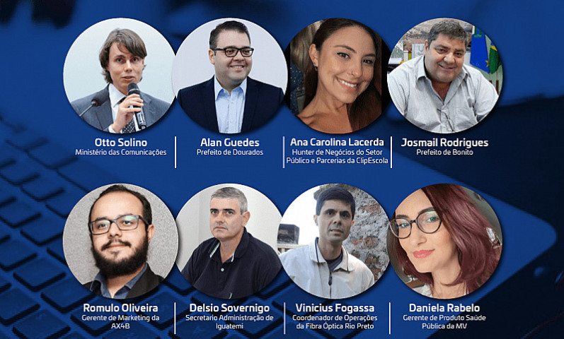 Participantes da Webinar das Cidades Digitais (Imagem: Divulgação)