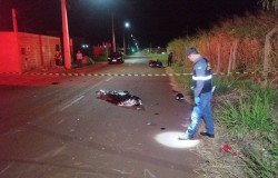 Motociclista bate em cavalo na rua e morre em Dourados