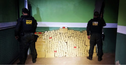 Policiais do DOF com apreensão de 617 quilos de maconha (Foto: Assessoria/DOF)