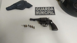 Homem é preso pela Guarda Municipal de Dourados com revolver calibre 38