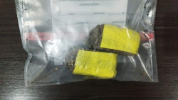 Droga apreendida na PED(Foto: Adilson Domingos)