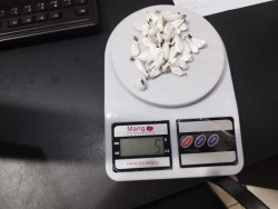 Droga apreendida por Policias Penais (Foto: Adilson Domingos)