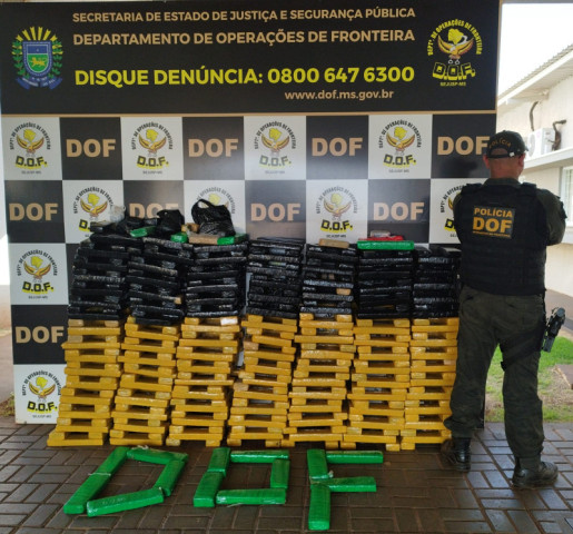 Droga apreendida pelo DOF (Foto: Assessoria/DOF)