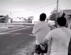 Momento da prisão de Danilo em Iguatemi (Foto: Campo Grande News)