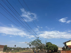 Tempo em Dourados na manhã desta sexta-feira (Dourados Informa)