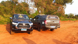 Hilux com placas adulteradas é apreendida pelo DOF em Iguatemi