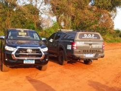 Hilux com placas adulteradas é apreendida pelo DOF em Iguatemi